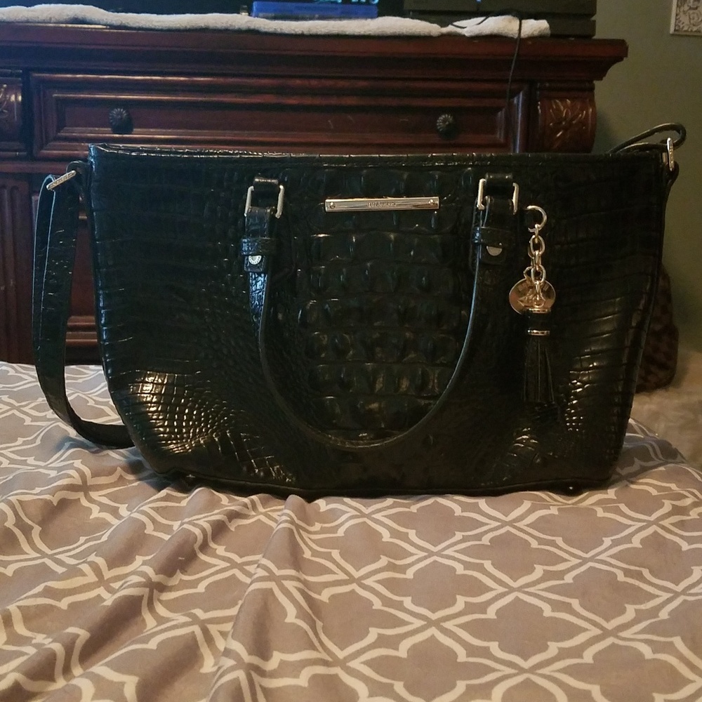 A designer handbag